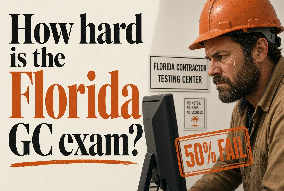Cover for How hard is the Florida GC exam?