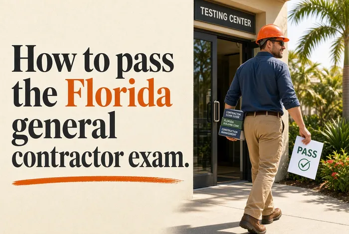 Cover for How to pass the Florida general contractor exam.