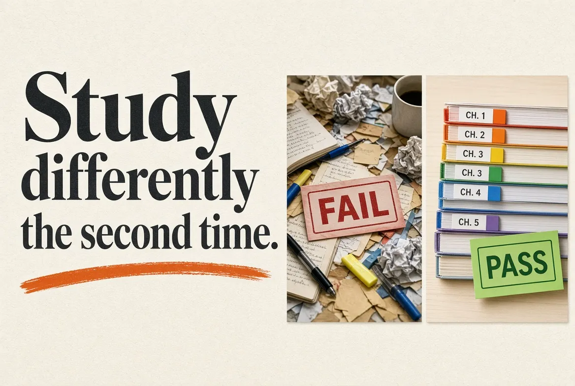Cover for Study differently the second time.