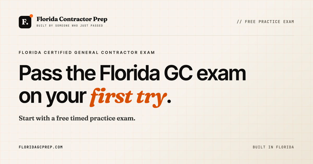 How to become a GC in Florida. | Florida Contractor Prep
